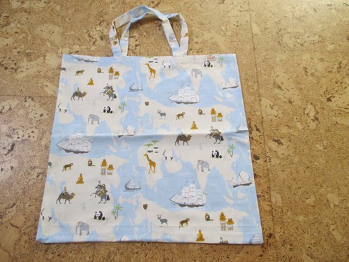 Stofftasche hellblau mit