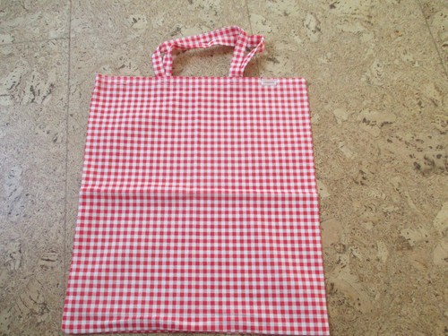 Stofftasche neu weiß rot - neu,,