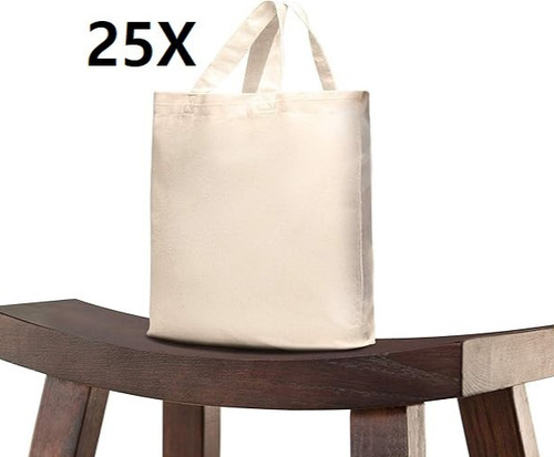 25x baumwolltasche 22x26 - baumwolltasche, cm
