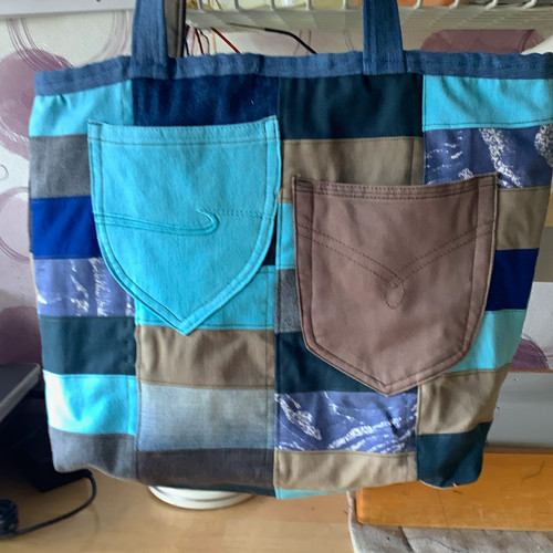 Tragetasche patchwork denim - tragetasche,