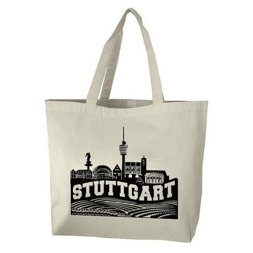 Baumwolltasche stuttgart 38 - baumwolltasche,